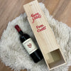 Scatola Porta Bottiglia in Legno Stampata - Christmas Edition